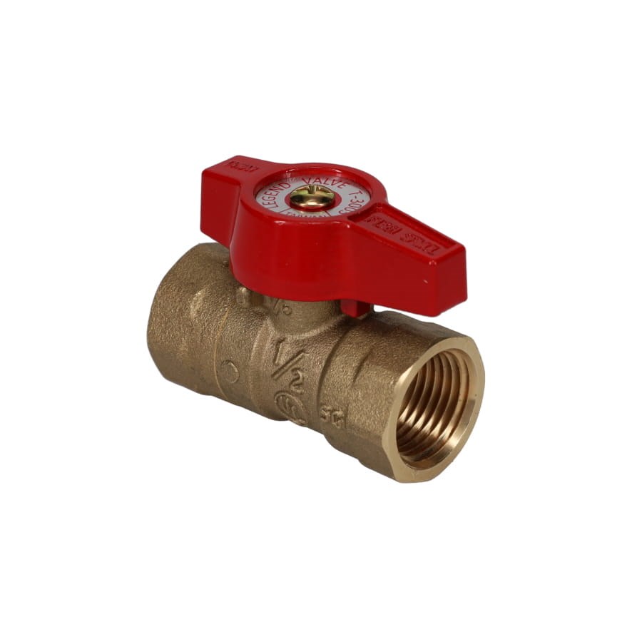 BALL VALVE GAS TWO PIECE 1/2in T-3005 IPS CSA APPROVED LEGEND, item number: AGA-1/2